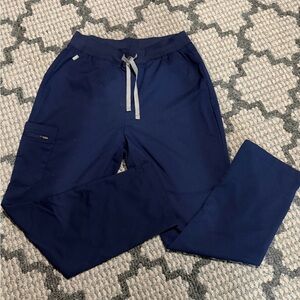 Hanes Navy Blue Straight Leg Scrub Pants